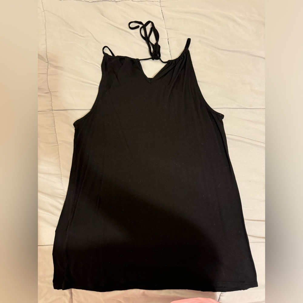 New York & Company Embroidered Black Top, Size XS - Picture 3 of 7